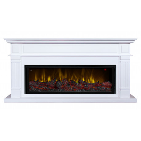 Линейный электрокамин Real-Flame Islandia BV/42 WT-511 с очагом Beverly 1000